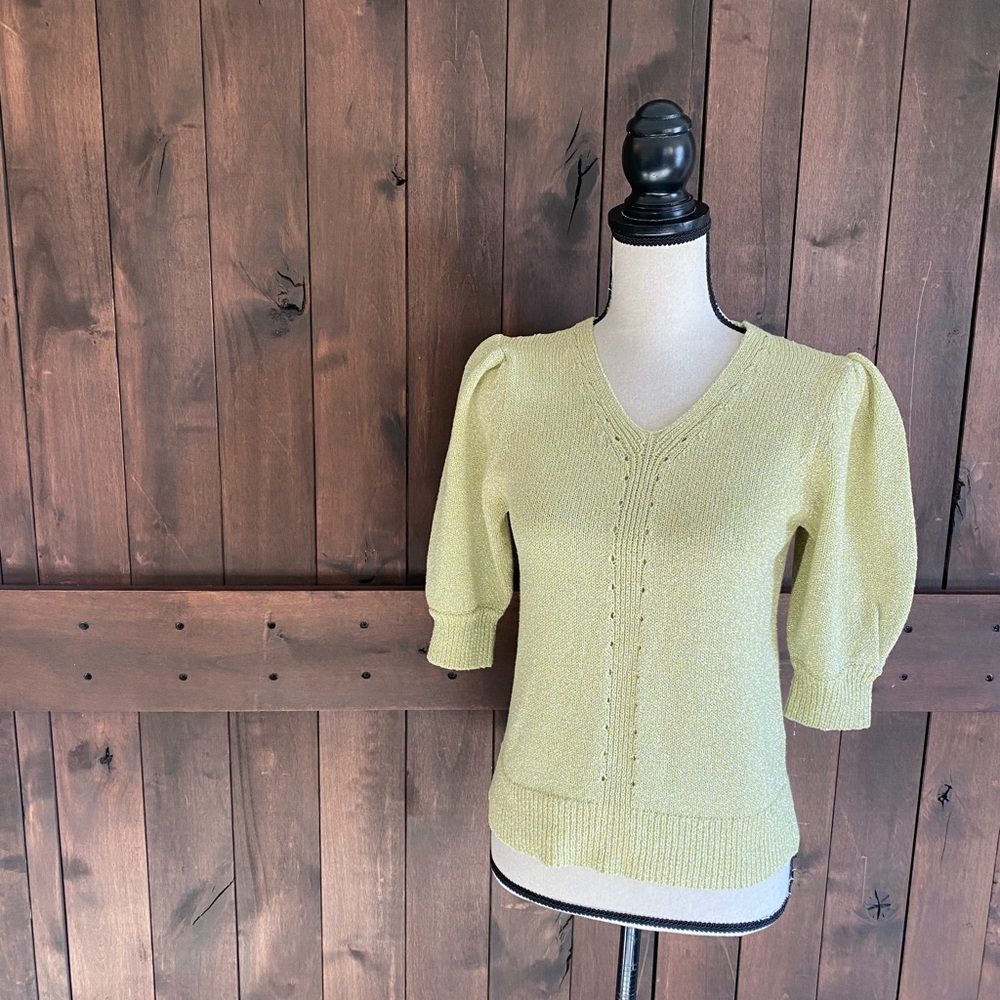REBECCA TAYLOR Metallic Sweater